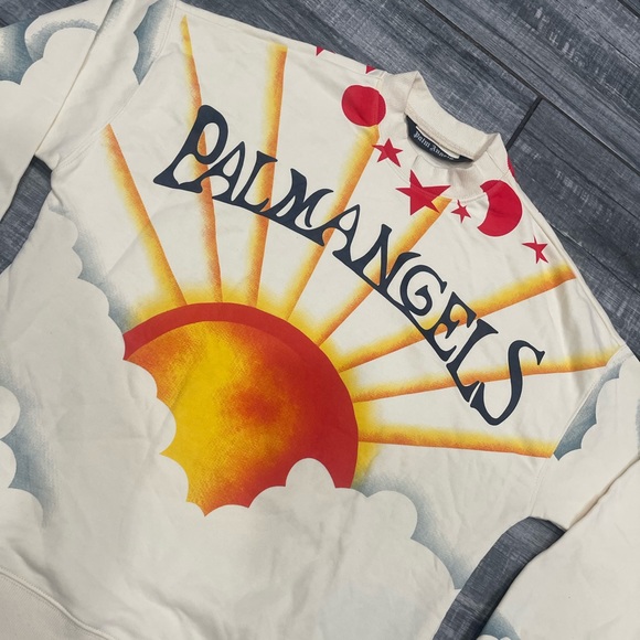 Palm Angels Sunrise crewneck sweatshirt size Large - Picture 2 of 13